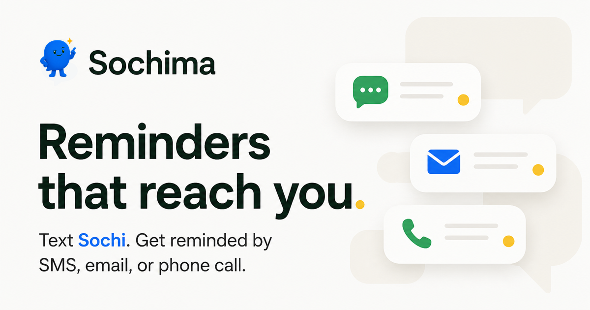 Reminders that call your phone are way more effective